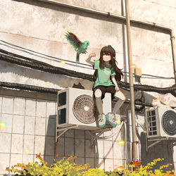 This is a pixiv picture whose title is 云小兮的城市冒险1.