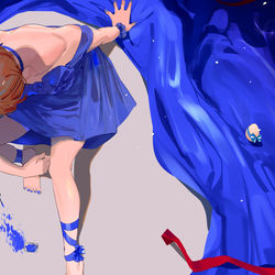 This is a pixiv picture whose title is Momoe & Egg.