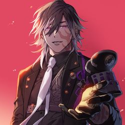 This is a pixiv picture whose title is 実休光忠.