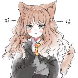 This is a pixiv picture whose title is 猫耳ハーマイオニー🐱.