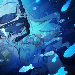 This is a pixiv picture whose title is 真理之律者 白滩聆趣.