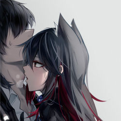 This is a pixiv picture whose title is 捕食.