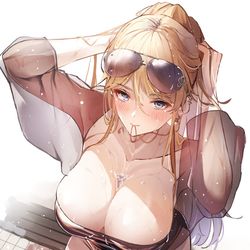 This is a pixiv picture whose title is 水着ビスマルク.
