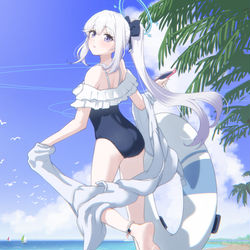 This is a pixiv picture whose title is 水着ミヤコ.
