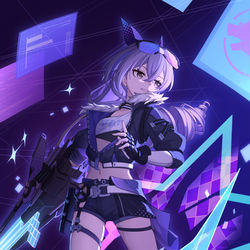This is a pixiv picture whose title is 银狼.