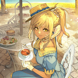 This is a pixiv picture whose title is 待ち人はどなた？.