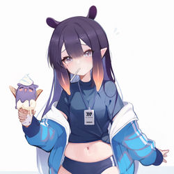 This is a pixiv picture whose title is Hayase Yuuka's gym outfit.