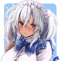 This is a pixiv picture whose title is ワンドロで描いたパン屋さんの武蔵しゃん.