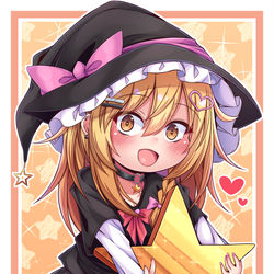 This is a pixiv picture whose title is デフォルメ地雷魔理沙ちゃん.