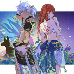 This is a pixiv picture whose title is セノニロ①.