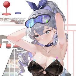 This is a pixiv picture whose title is 銀狼.