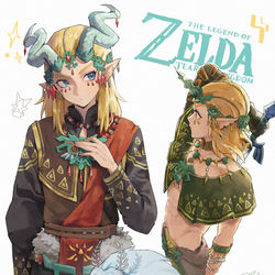 This is a pixiv picture whose title is リンク.