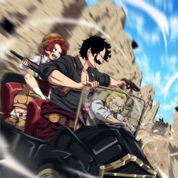 This is a pixiv picture whose title is 逃走中.