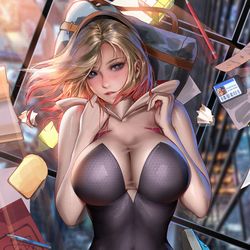 This is a pixiv picture whose title is Spider Gwen.