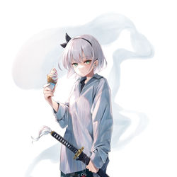 This is a pixiv picture whose title is ハーフ＆ハーフ.