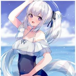 This is a pixiv picture whose title is 水着ミヤコ.