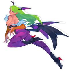 This is a pixiv picture whose title is Morrigan.