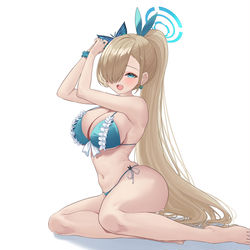 This is a pixiv picture whose title is 一之瀬アスナ_水着 Asuna.