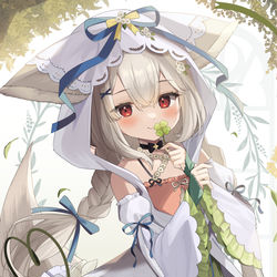 This is a pixiv picture whose title is 🍀.
