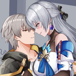 This is a pixiv picture whose title is Caelus, Bronya & Seele.