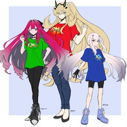 This is a pixiv picture whose title is 例のTシャツを着た妖精騎士.