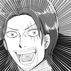 This is a pixiv picture whose title is ルフィをスペアにするタイプのシャンクス.
