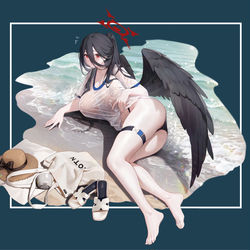 This is a pixiv picture whose title is 最近有在学习大风海滩那张   但是只能学到一点皮毛  寄.