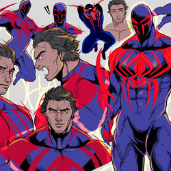 This is a pixiv picture whose title is SpiderMan2099.