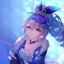 This is a pixiv picture whose title is 银狼~.