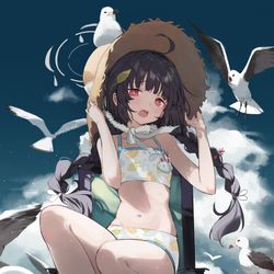 This is a pixiv picture whose title is 水着ミユ 🏖.