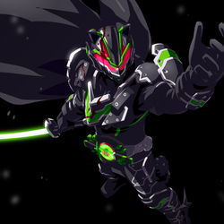This is a pixiv picture whose title is 『ブジンソード』.