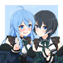 This is a pixiv picture whose title is 星街すいせい TWIN(?).