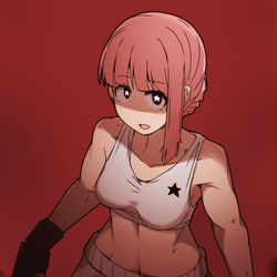 This is a pixiv picture whose title is 👊.
