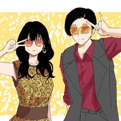This is a pixiv picture whose title is 完璧な変装.