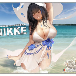 This is a pixiv picture whose title is NIKKE : The beach.