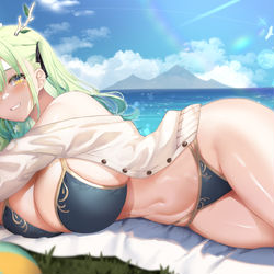 This is a pixiv picture whose title is Summertime Kirin 2\\\サマータイムファウナ2.