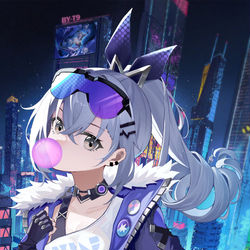 This is a pixiv picture whose title is 银狼.