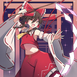 This is a pixiv picture whose title is 霊夢さん！.