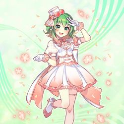 This is a pixiv picture whose title is GUMIちゃん14周年🥕💚.