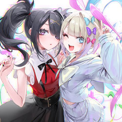 This is a pixiv picture whose title is NEEDY GIRL OVERDOSE.