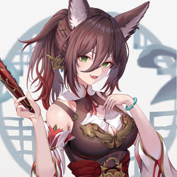 This is a pixiv picture whose title is 停雲.