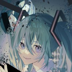 This is a pixiv picture whose title is 『匿名M』.