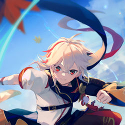 This is a pixiv picture whose title is 楓原万葉.