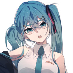 This is a pixiv picture whose title is 私が好きな初音ミク.
