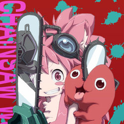 This is a pixiv picture whose title is チェンソーウーマン.