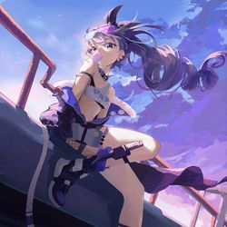 This is a pixiv picture whose title is 银狼.