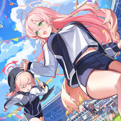 This is a pixiv picture whose title is blue archive.
