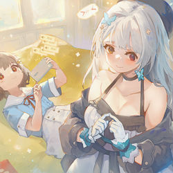 This is a pixiv picture whose title is 🔈.