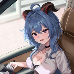 This is a pixiv picture whose title is OL甘雨さん.
