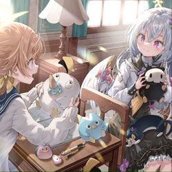 This is a pixiv picture whose title is アズサとヒフミ.